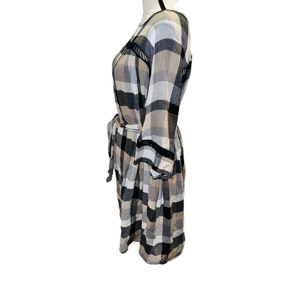 Anthropologie Maeve | Plaid Kimono Tunic Dress - Picture 7 of 14